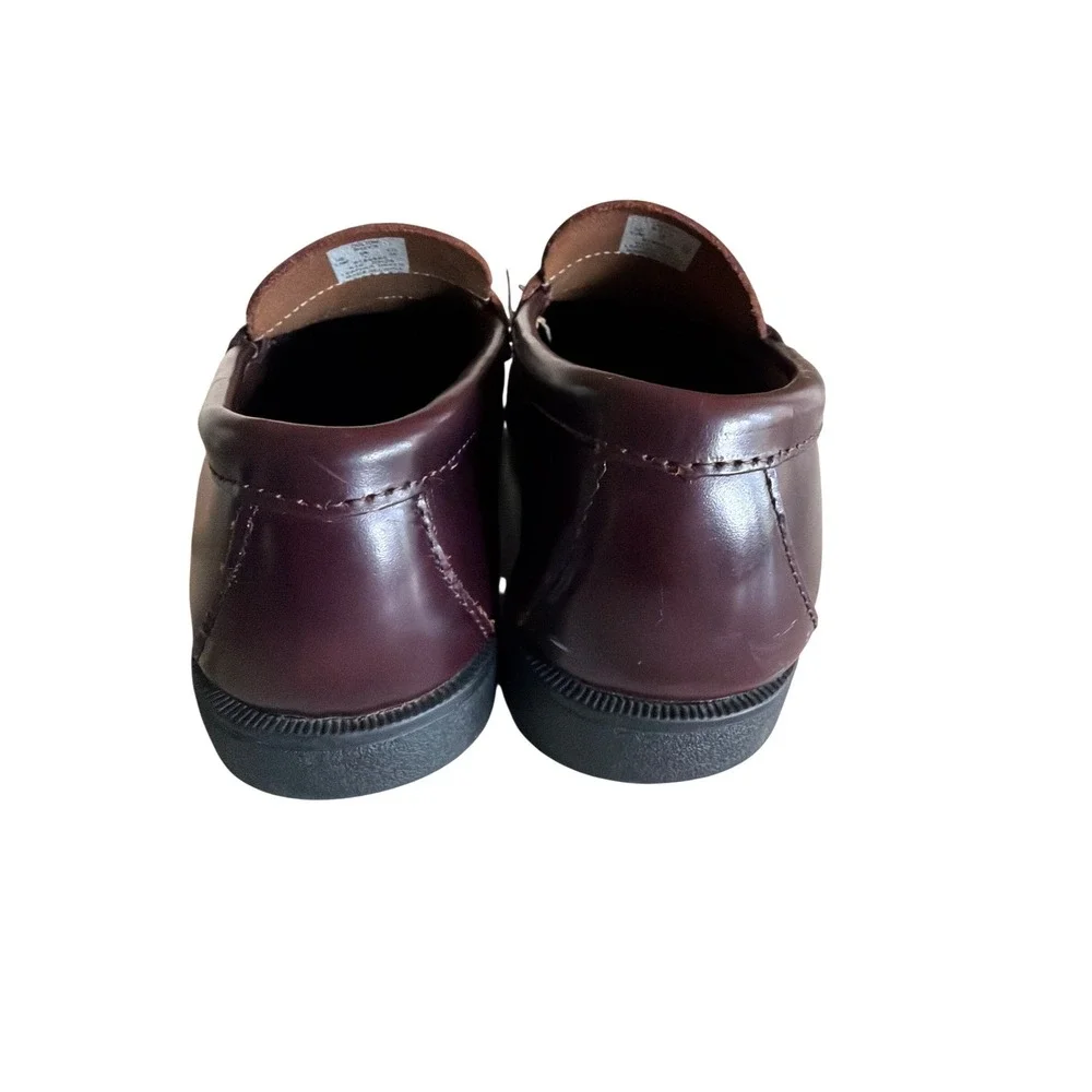 Sperry Loafers Burgundy Colton Penny Loafer Boy 1.5M Leather Slip On Dress Shoes